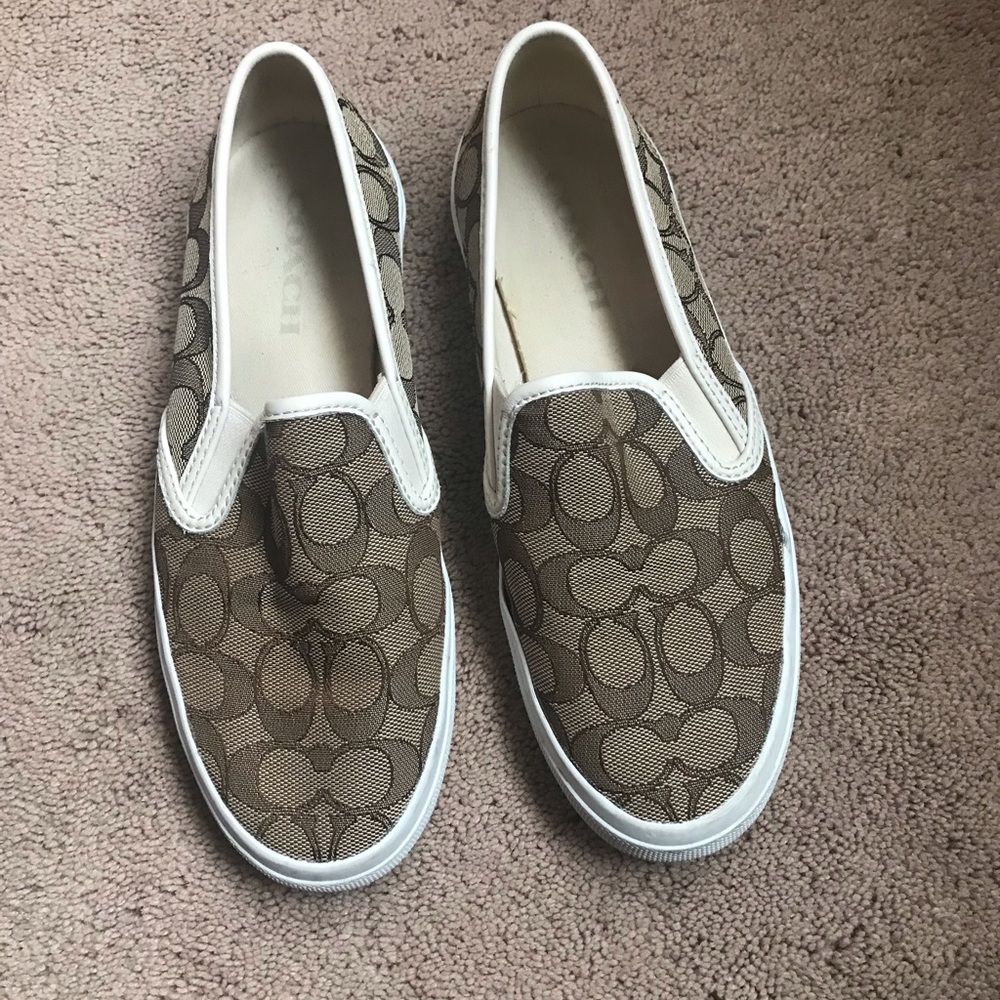 Coach sz 8 slip on sneakers
